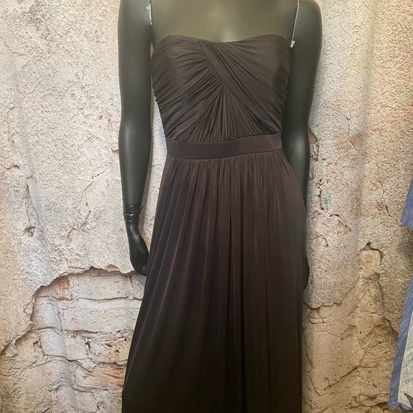 Dessy Collection Black Maxi Off The Shoulder Dress - Picture 2 of 7